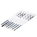 8PCS Zebra Nail Art Dotting Manicure Painting Drawing Polish Brush Pen Tools Nail brush